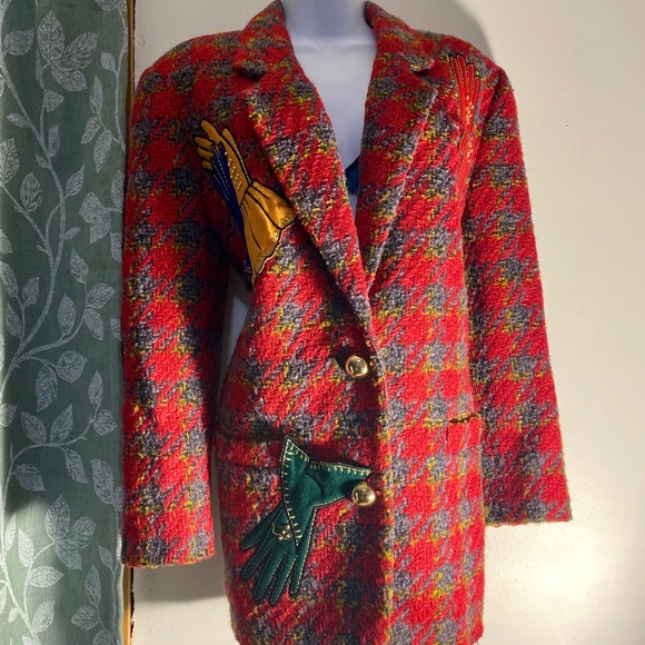 Adrianna Papell Jackets & Blazers - Vintage 80s Embroidered Jacket